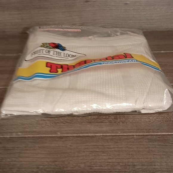 Vintage Fruit of the Loom 1 Thermal Underwear Drawer 1983  Size Medium 34-36 New - Picture 10 of 10